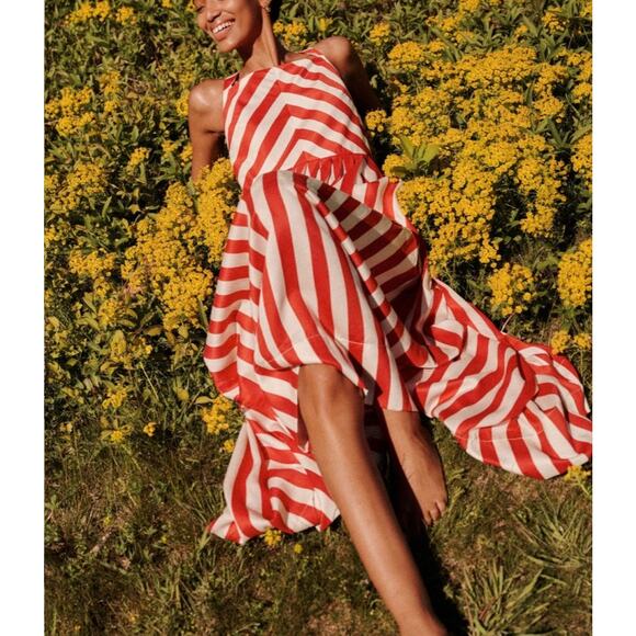 TUCKERNUCK Red Rouge Stripe Laina Dress NWT Size XXL - Picture 6 of 9